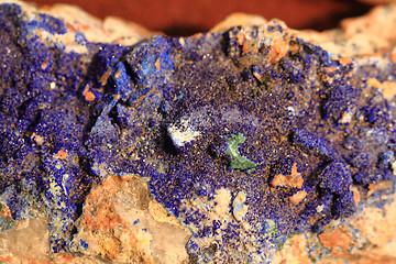 Image showing azurite mineral texture