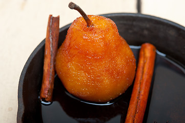 Image showing poached pears delicious home made recipe 