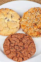Image showing Mixed cookies closeup
