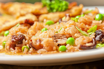 Image showing Roast pork and rice 