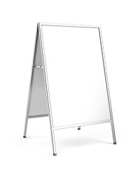 Image showing Advertising stand on white background