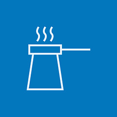 Image showing Coffee turk line icon.