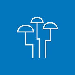 Image showing Mushroom line icon.