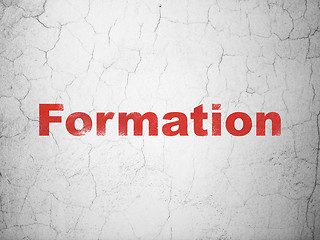 Image showing Education concept: Formation on wall background