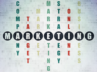 Image showing Marketing concept: Marketing in Crossword Puzzle