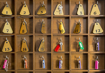 Image showing Hostel Room Keys