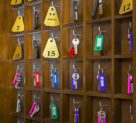 Image showing Hostel Room Keys