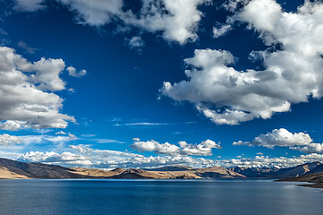 Image showing Lake Tso Moriri in Himalayas. Ladakh, India