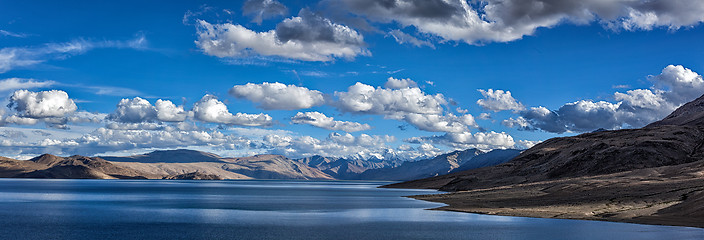 Image showing Lake Tso Moriri in Himalayas. Ladakh, India