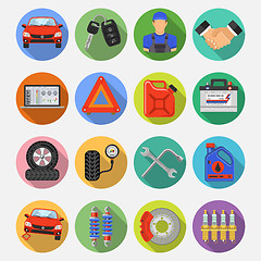 Image showing Car Service Set Vector Icons