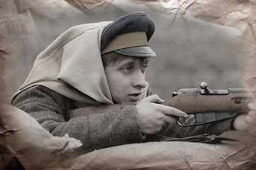 Image showing War reenacting