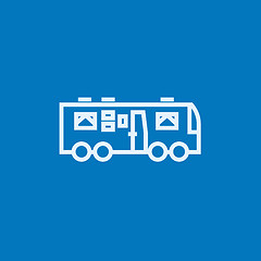 Image showing Motorhome line icon.