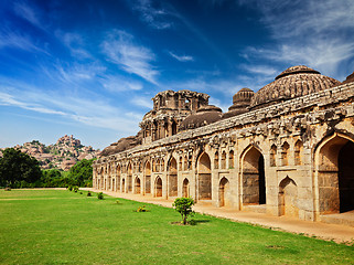 Image showing Ancient ruins of Elephant Stables