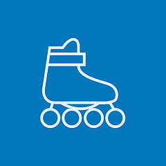 Image showing Roller skate line icon.