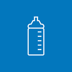 Image showing Feeding bottle line icon.