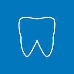 Image showing Tooth line icon.