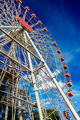 Image showing Ferris wheel in sky