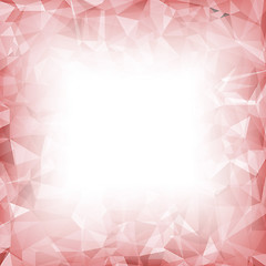 Image showing Red Polygonal Background.