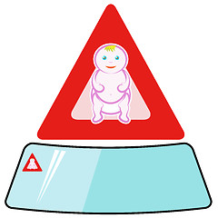 Image showing Baby Icon Isolated