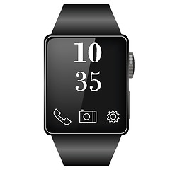 Image showing Black Smart Watch