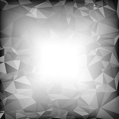 Image showing Grey Polygonal Background