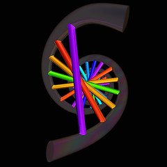 Image showing DNA structure model