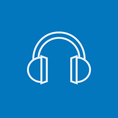 Image showing Headphone line icon.