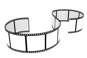 Image showing Film strip isolated with white background