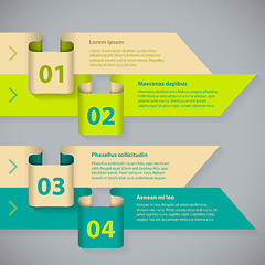 Image showing Color arrow infographic with 4 options