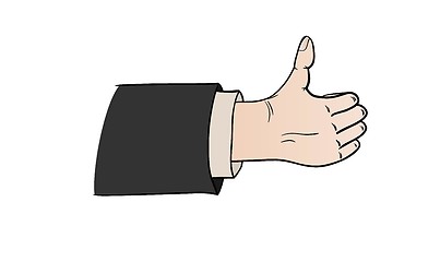Image showing comic thumb up