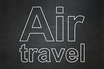 Image showing Vacation concept: Air Travel on chalkboard background