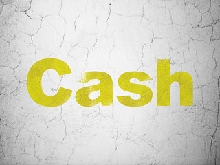 Image showing Banking concept: Cash on wall background