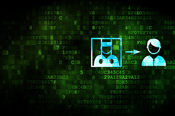 Image showing Law concept: Criminal Freed on digital background