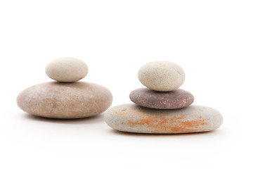 Image showing balancing zen stones isolated