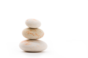 Image showing balancing zen stones isolated