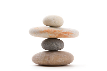 Image showing balancing zen stones isolated