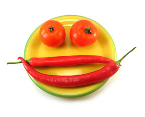 Image showing vegetable smiley