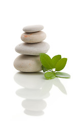 Image showing balancing zen stones isolated