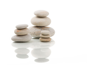 Image showing balancing zen stones isolated