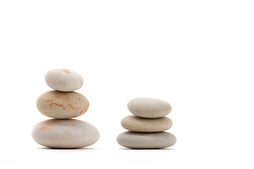 Image showing balancing zen stones isolated