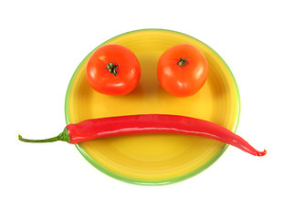 Image showing vegetable smiley