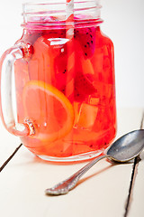 Image showing fresh fruit punch drink