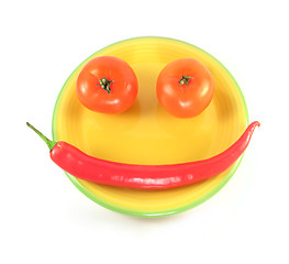 Image showing vegetable smiley