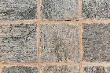 Image showing close up of paving stone or facade tile texture