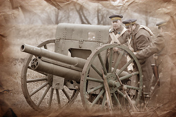 Image showing War reenacting