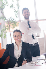 Image showing portrait of business couple at office