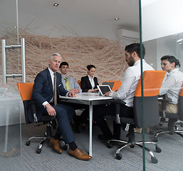 Image showing business people group brainstorming on meeting