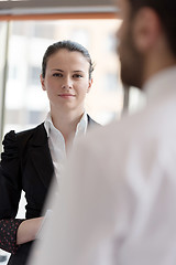 Image showing young businesswoman portrait at office