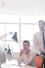 Image showing portrait of business couple at office