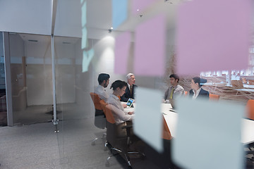 Image showing business people group brainstorming on meeting